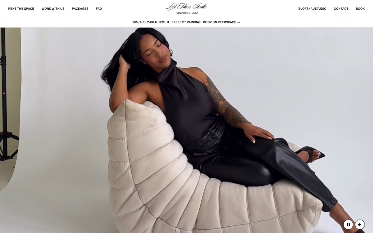 Loft Haus Studio website